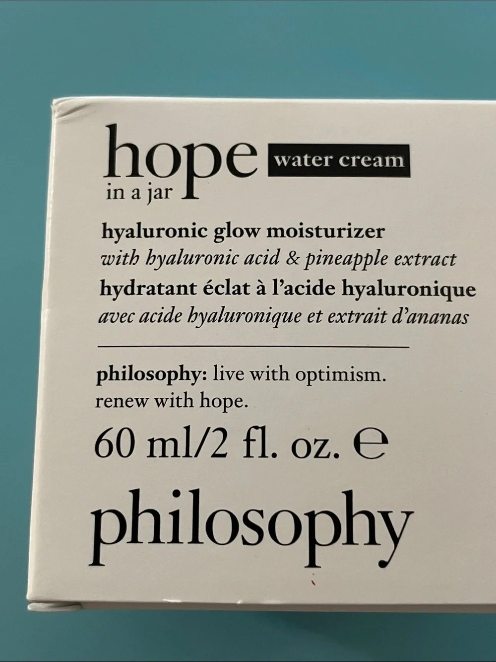 Philosophy Hope in a Jar Water Cream Moisturizer